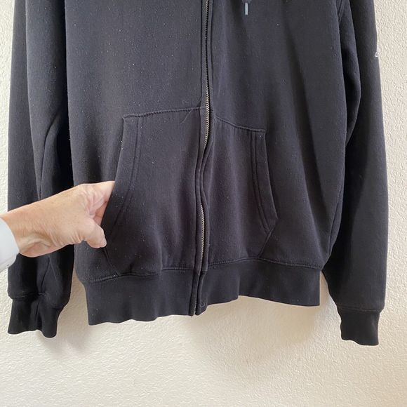 Texas A&M Black Zip Jacket Hoodie Campus Heritage Collection Medium Zip Front - Picture 2 of 7